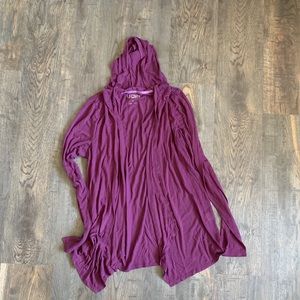 Hooded Long Sleeve Cardigan